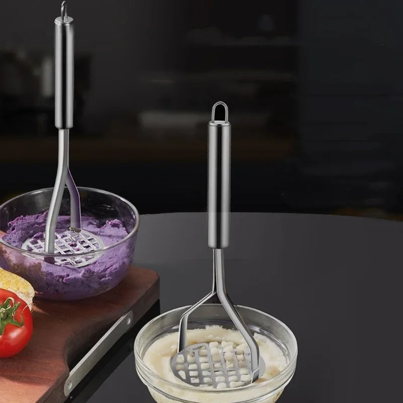 Stainless Steel Mesh Potato Masher – Kitchen Vegetable Tool Potato Masher Axl