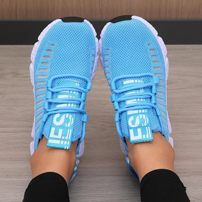 AZGB Women's Platform Sneakers – Breathable Mesh Walking Shoes Platform Sneakers Axl