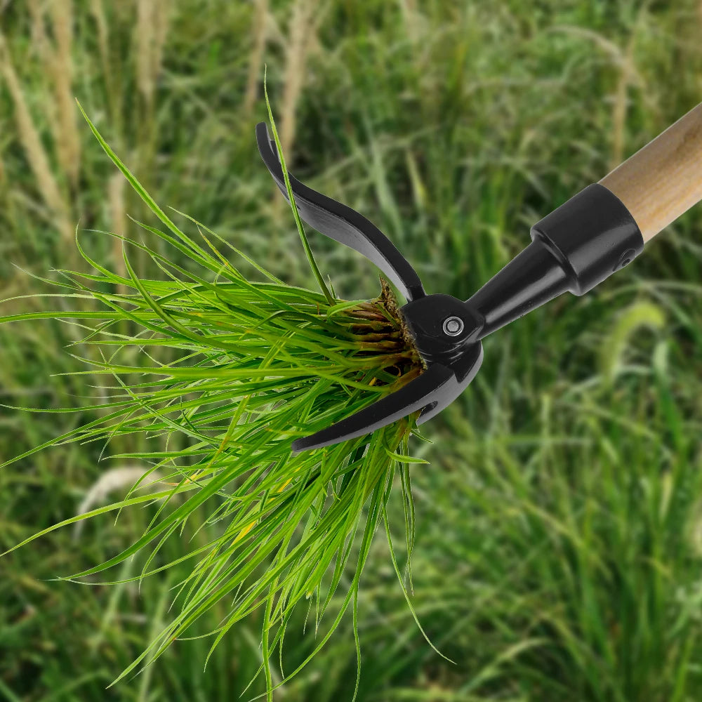Stand-Up Weed Puller | 4-Claw Carbon Steel Weeding Tool Stand-Up Weeding Tool Axl