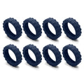 8-Pack Silicone Luggage Wheel Covers – Quiet Caster Protectors Luggage Wheel Covers Axl Blue