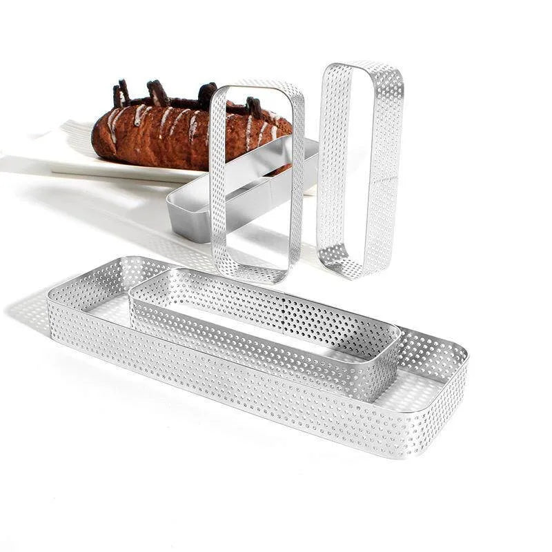 304 Stainless Steel Rectangle Tart Ring & Mousse Cake Mold Cake Ring Mold Axl