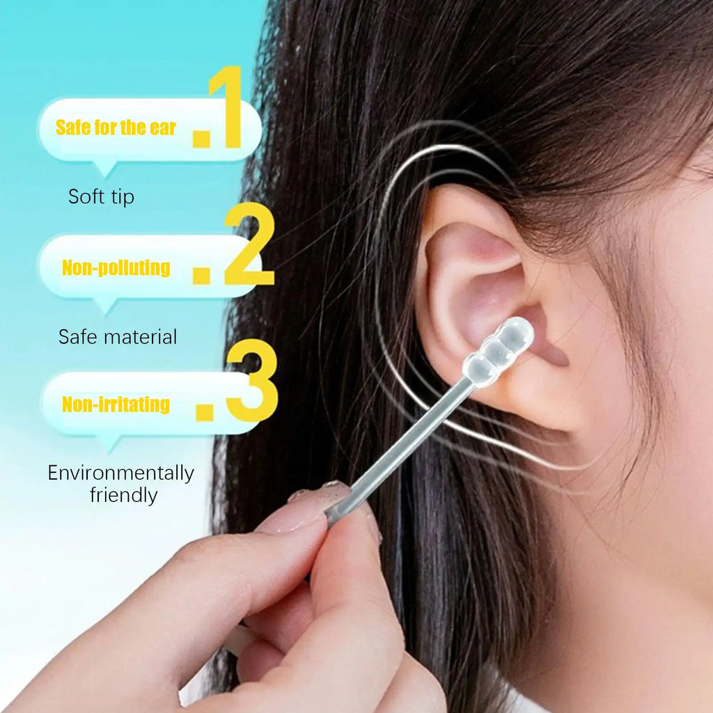 Reusable Sticky Ear Cleaning Swabs – 24pc Earwax Removal Kit Ear Cleaning Tool Axl