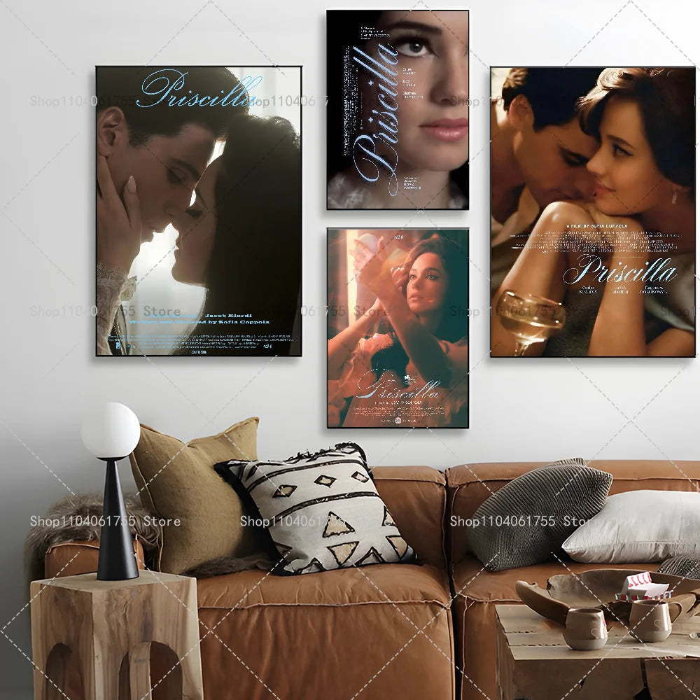 Priscilla Movie Poster Self-Adhesive Waterproof Wall Sticker Movie Poster Sticker Axl
