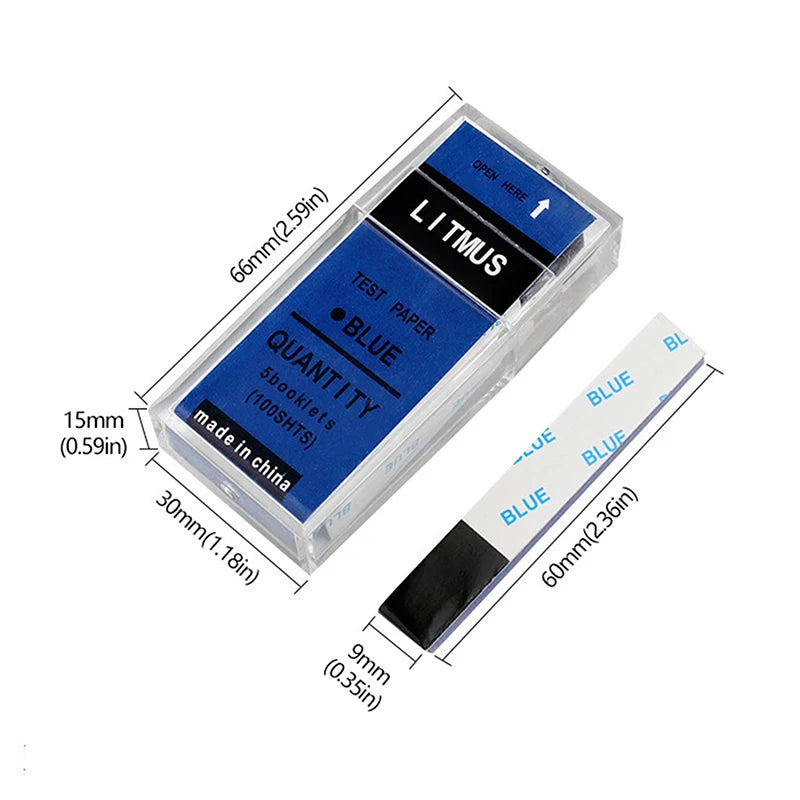 100-Pack Red & Blue Litmus pH Test Strips – Water, Soil & Lab pH Test Strips Axl