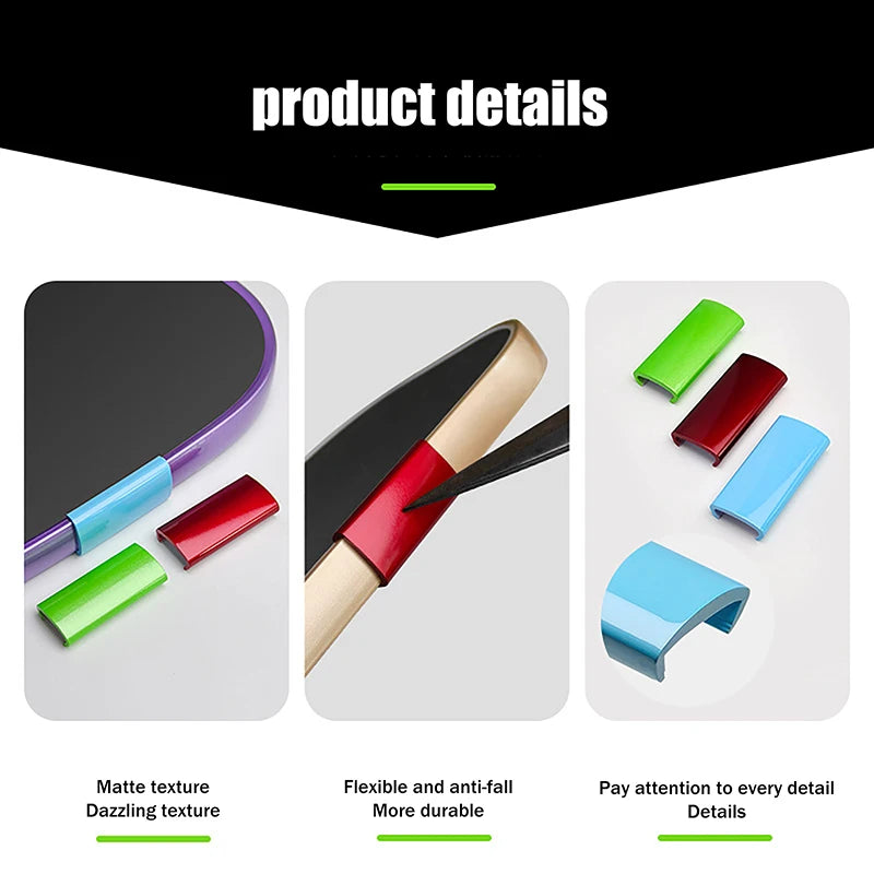 Pickleball Paddle Weight Clips 45×18mm TPU Snap Fastener Paddle Weight Clip Axl