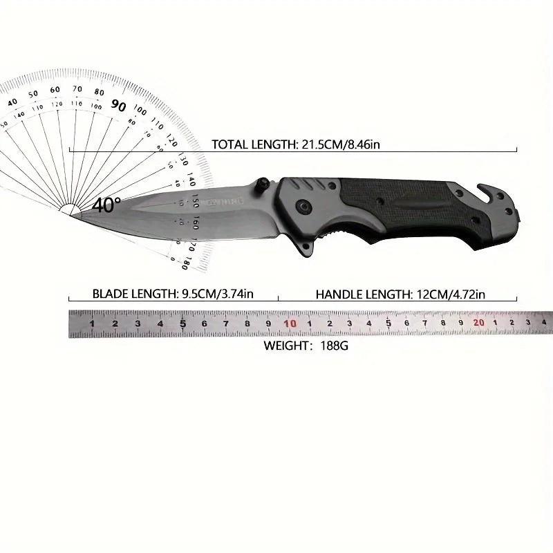 Stainless Steel Folding Pocket Knife – Camping & Outdoor EDC Folding Pocket Knife Axl