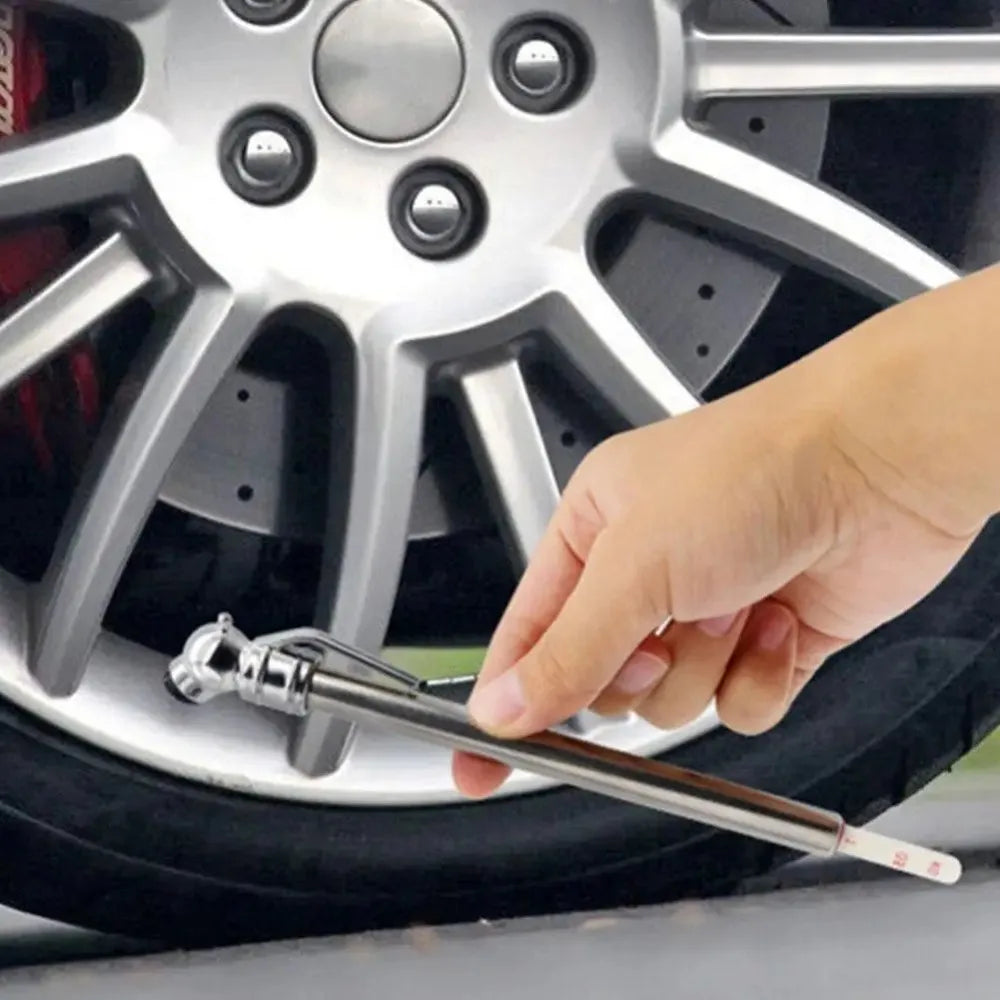 Portable Tyre Pressure Gauge Pen 5–50 PSI | Car & Bike Tyre Pressure Gauge Axl