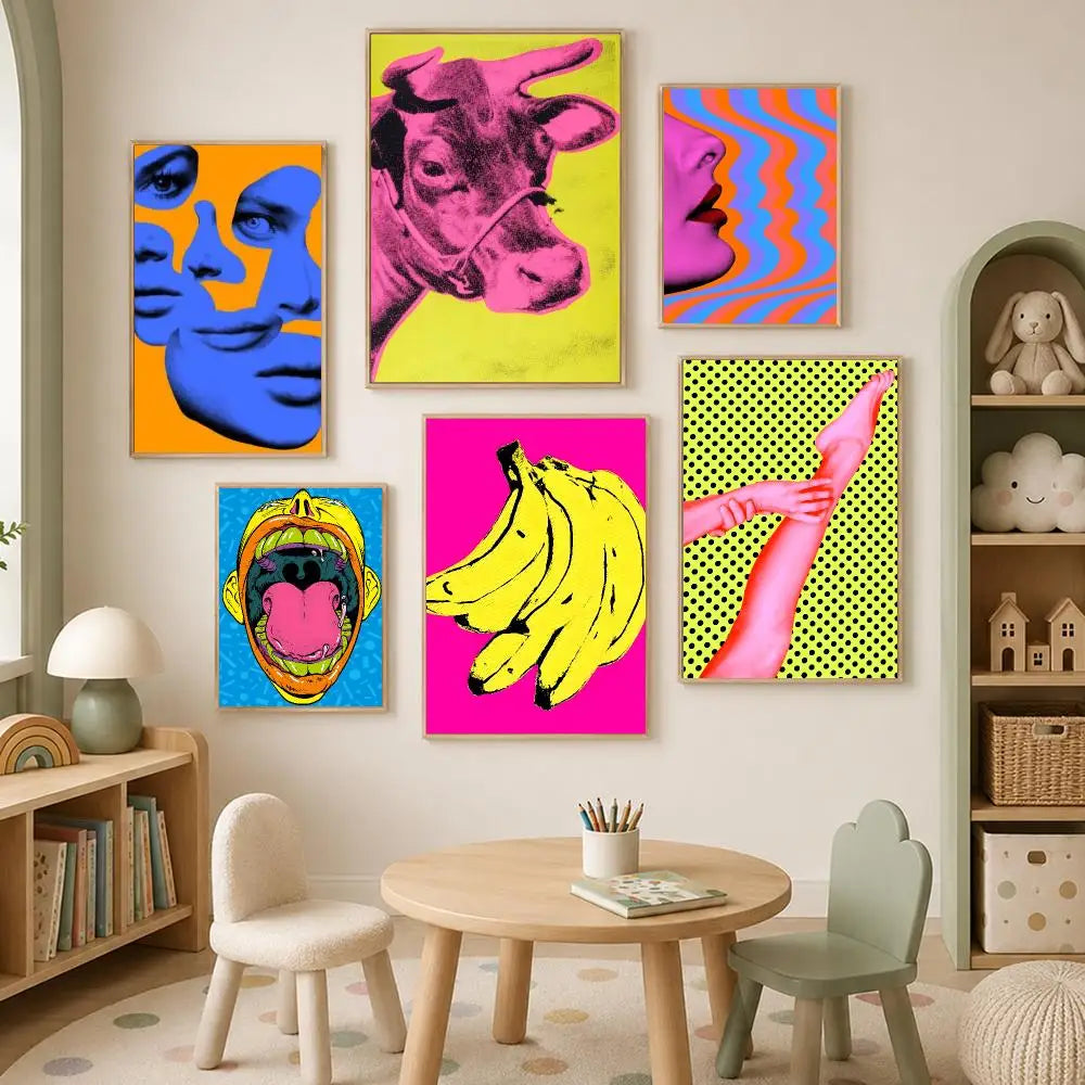 Andy Warhol Self-Stick HD Wall Art Poster – Waterproof Decor Wall Art Poster Axl