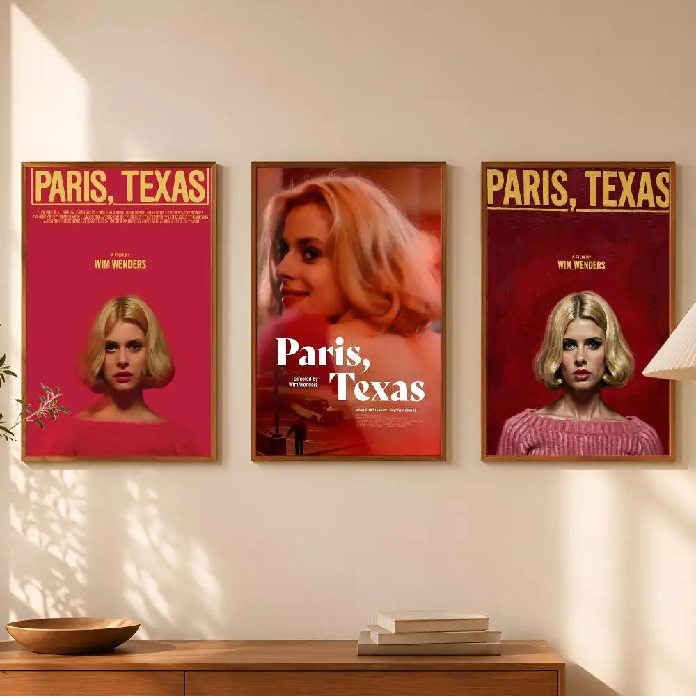 Paris, Texas Movie Poster – Self-Stick HD Waterproof Wall Art Movie Wall Poster Axl