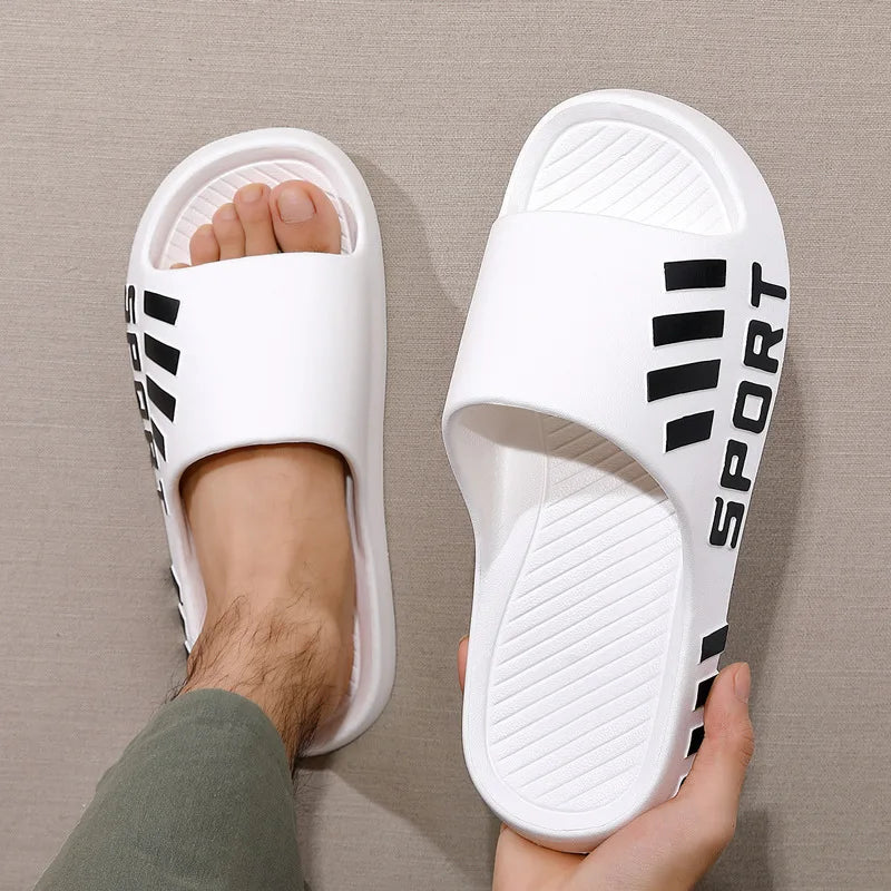 Men's Thick Sole Non-Slip EVA Slides | Beach & Shower Slippers Men's Slides Axl