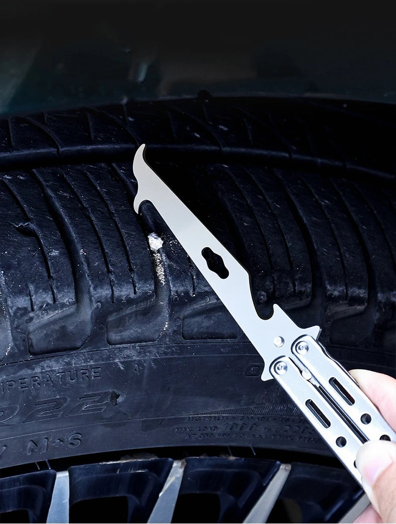 Foldable Tire Stone Remover & Cleaning Hook Tool Tire Cleaning Tool Axl
