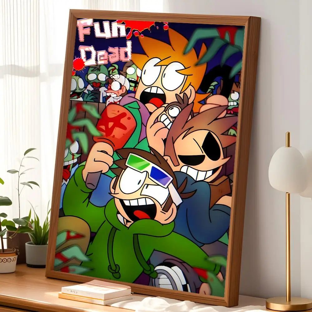 Eddsworld Animation Wall Poster – Self-Stick HD Waterproof Art Wall Art Poster Axl