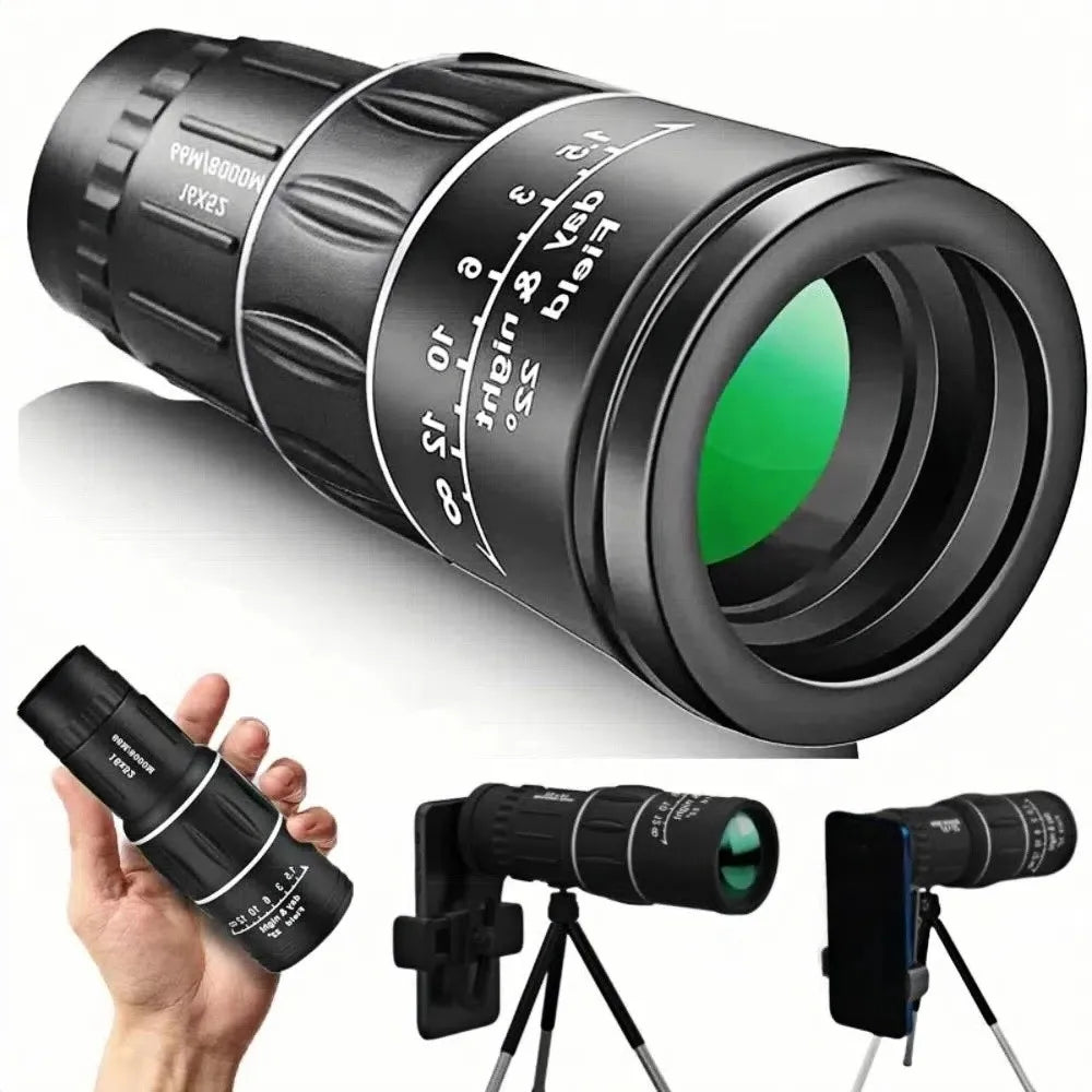 16x52 HD Monocular Telescope – BAK4, Fogproof, Low-Light Monocular Telescope Axl