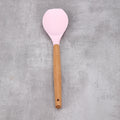 Silicone Cooking Scoop with Beech Wood Handle | Kitchen Utensil Silicone Kitchen Scoop Axl Pink