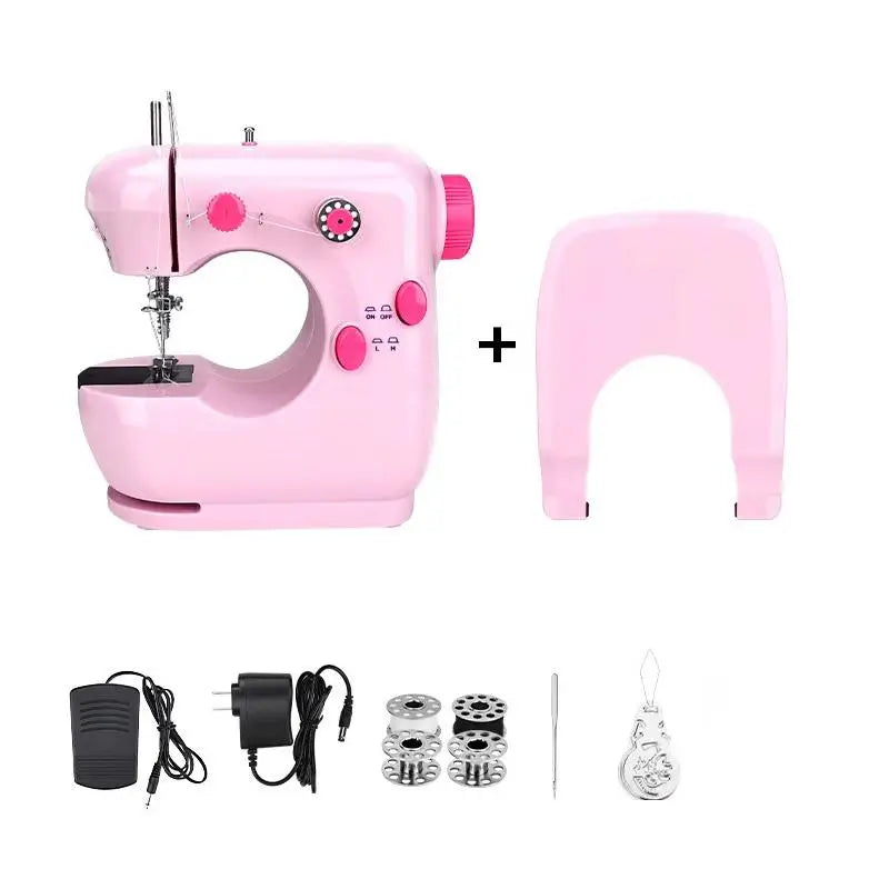 Portable Mini Electric Sewing Machine for Beginners – DIY Mini Sewing Machine Axl D