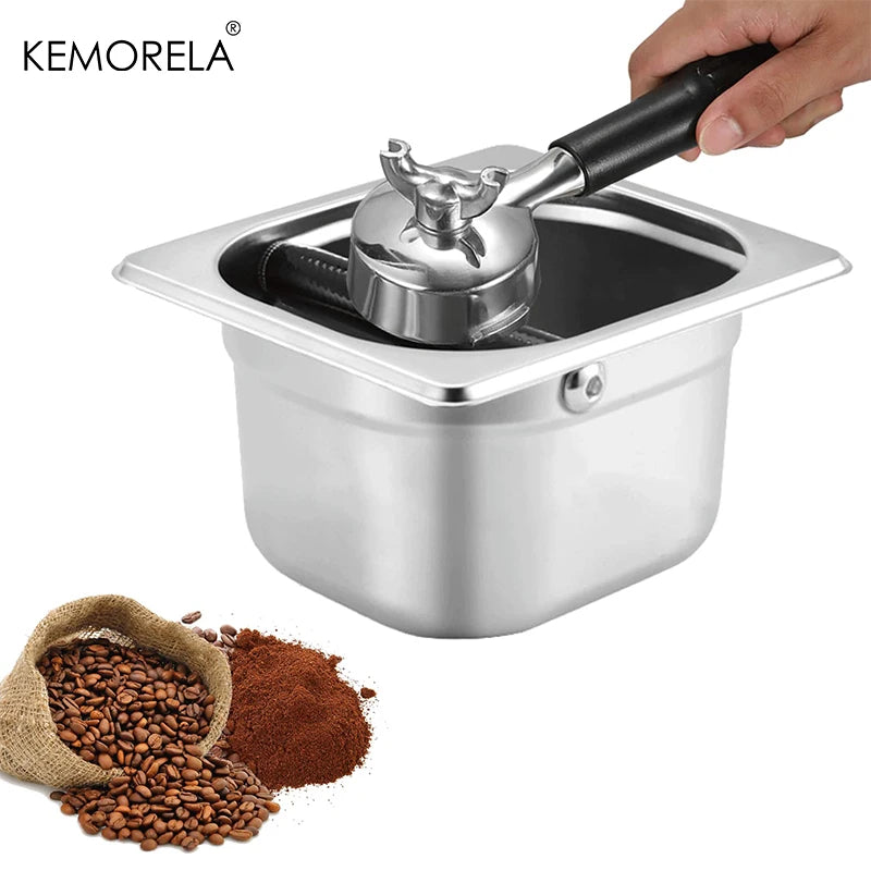 Stainless Steel Coffee Knock Box – Espresso Grounds Waste Bin Coffee Knock Box Axl