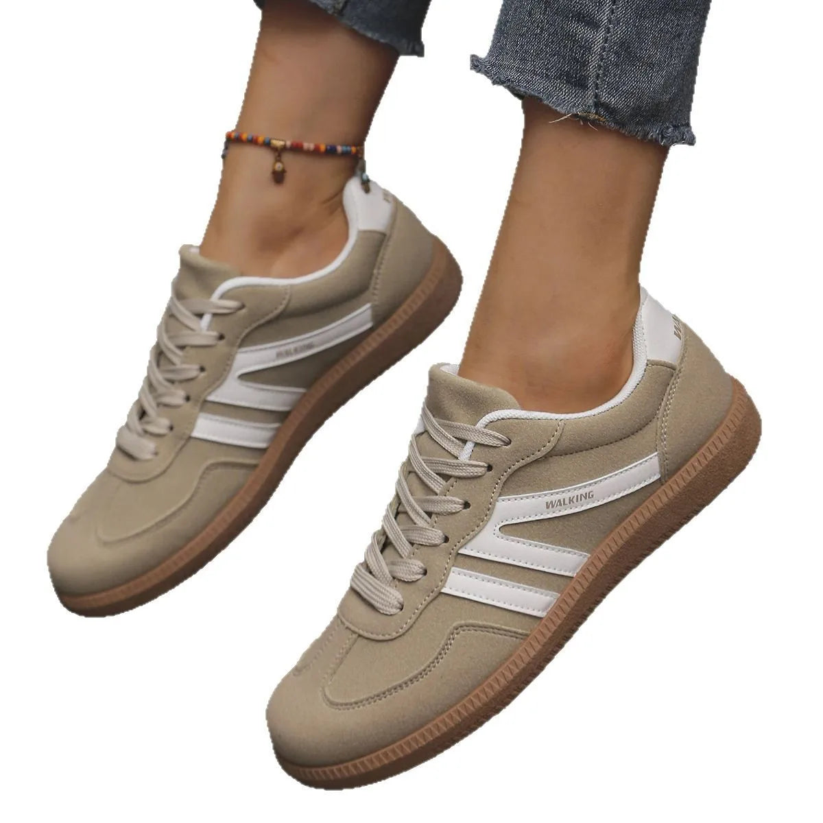 VKJF Women's Flat Slip-On Sneakers – Lightweight Loafers Women's Flat Sneakers Axl