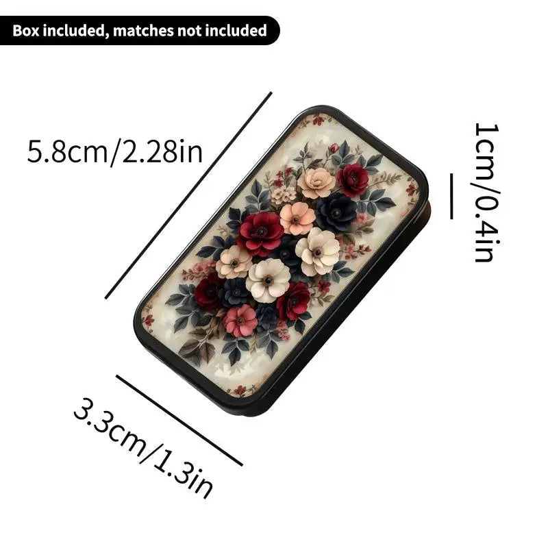 Retro Metal Pull-Out Storage Box – Matches, Coins & Accessories Decorative Storage Box Axl A14