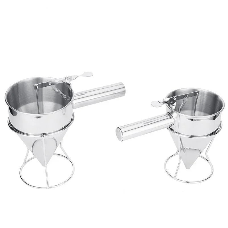 Stainless Steel Batter Dispenser with Stand – 600ml & 1200ml Batter Dispenser Axl