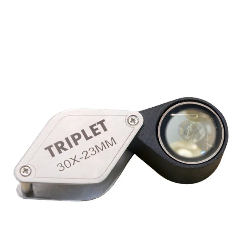 Double-Layer LED Loupe – High-Power Jewelry & Antique Magnifier Jewelry Loupe Axl