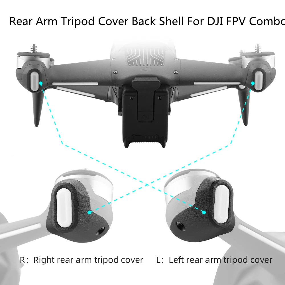DJI FPV Combo Rear Arm Tripod Cover Left/Right Landing Gear Drone Repair Part Axl