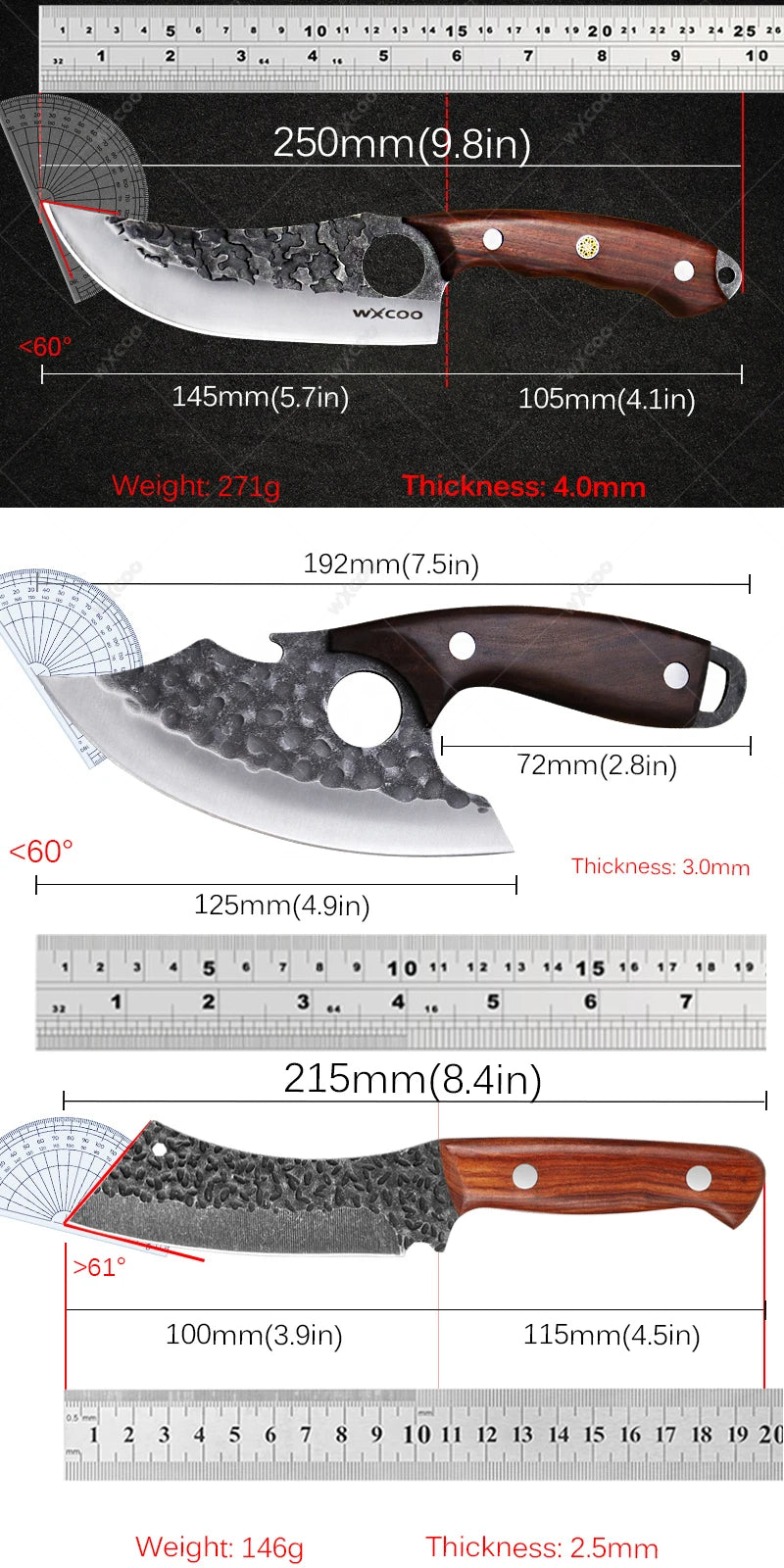Professional Stainless Steel Boning Knife with Cover | 14.5cm Boning Knife Axl