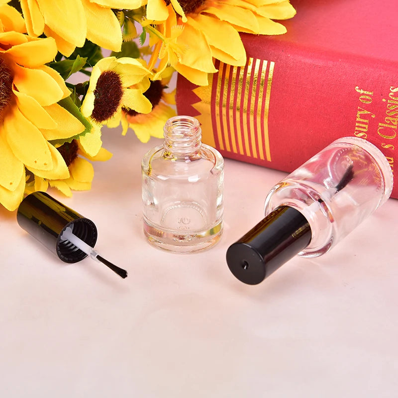 Empty Glass Nail Polish Bottles with Brush – 5/10/15ml Nail Polish Bottle Axl