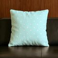 Natural Linen Cushion Covers – Star & Polka Print | 6 Sizes Linen Cushion Cover Axl White1 45X45cm