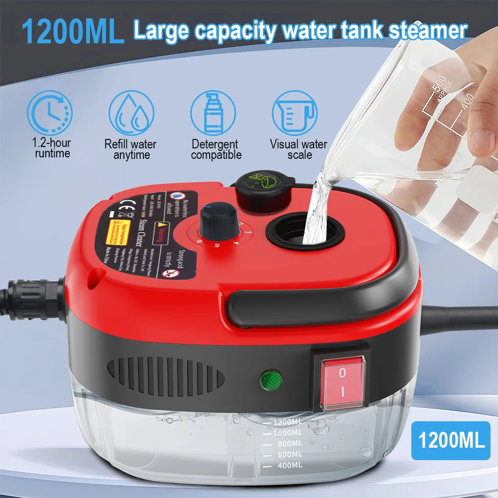 BALASHOV 2500W Handheld Steam Cleaner – Kitchen, Car & Home Handheld Steam Cleaner Axl