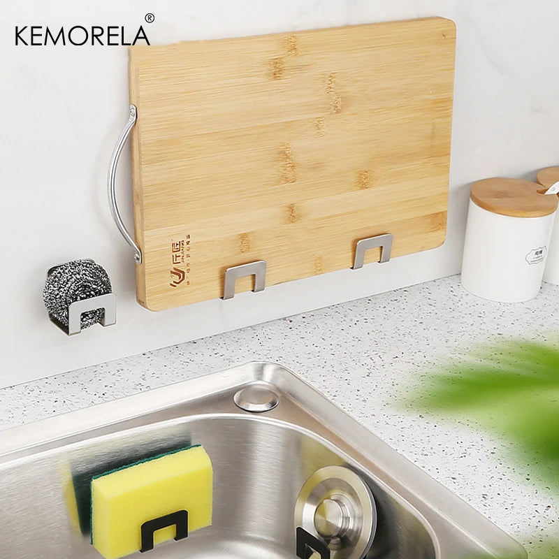 KEMORELA Stainless Steel Sink Sponge Holder – Kitchen Organizer Sink Sponge Holder Axl