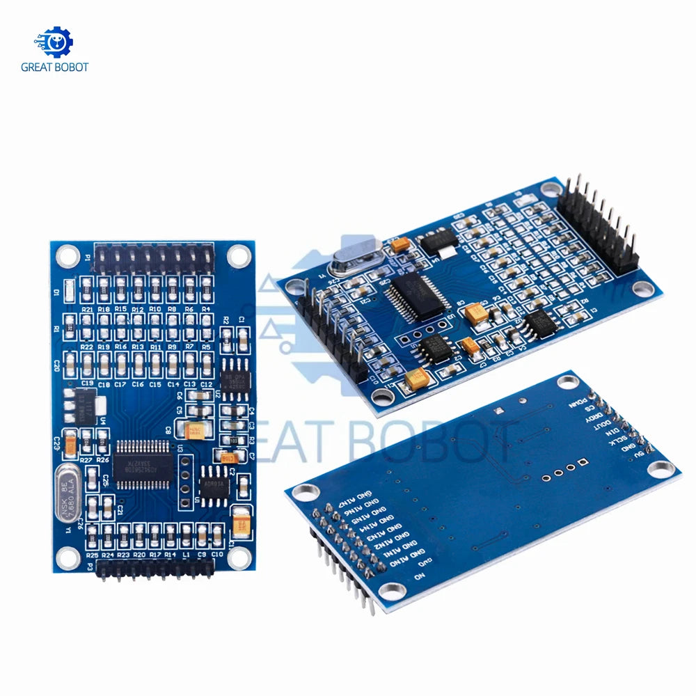 ADS1256 24-Bit 8-Channel ADC Data Acquisition Module ADC Acquisition Module Axl