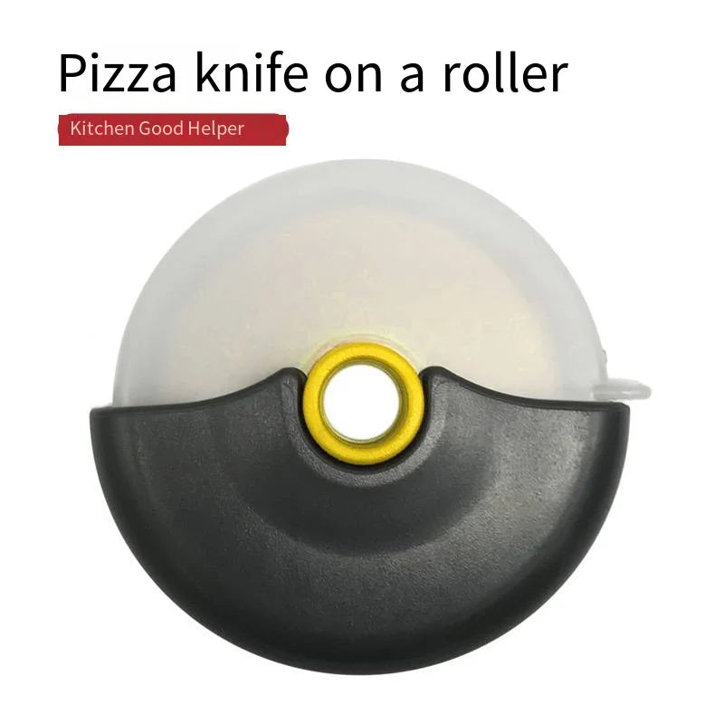 Stainless Steel Pizza Wheel Cutter with Lid | Dough Slicer Pizza Wheel Cutter Axl