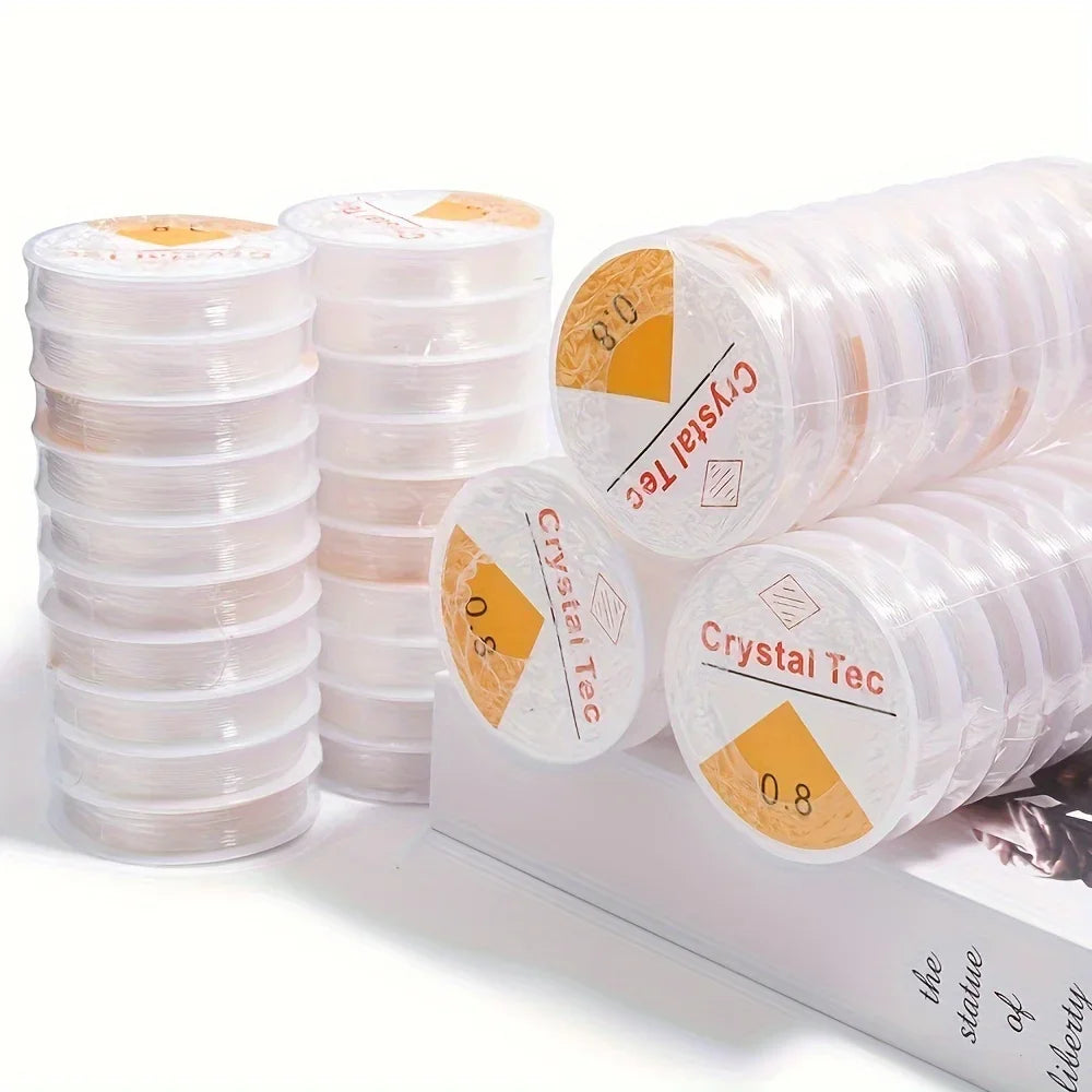 10 Pcs Crystal Elastic Cord for DIY Bracelet & Bead Jewellery Jewellery Making Cord Axl