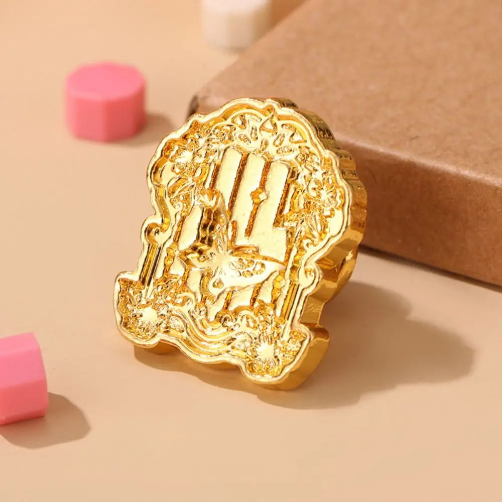 Sealing Wax Stamp Head – Rose, Snowflake, Butterfly & Leaf Wax Seal Stamp Axl style B