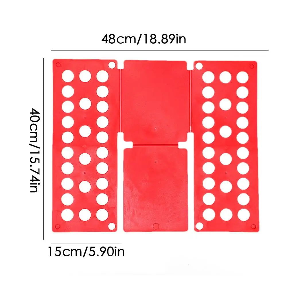 T-Shirt Folding Board – Fast Foldable Clothes Laundry Organizer Clothes Folding Board Axl Red