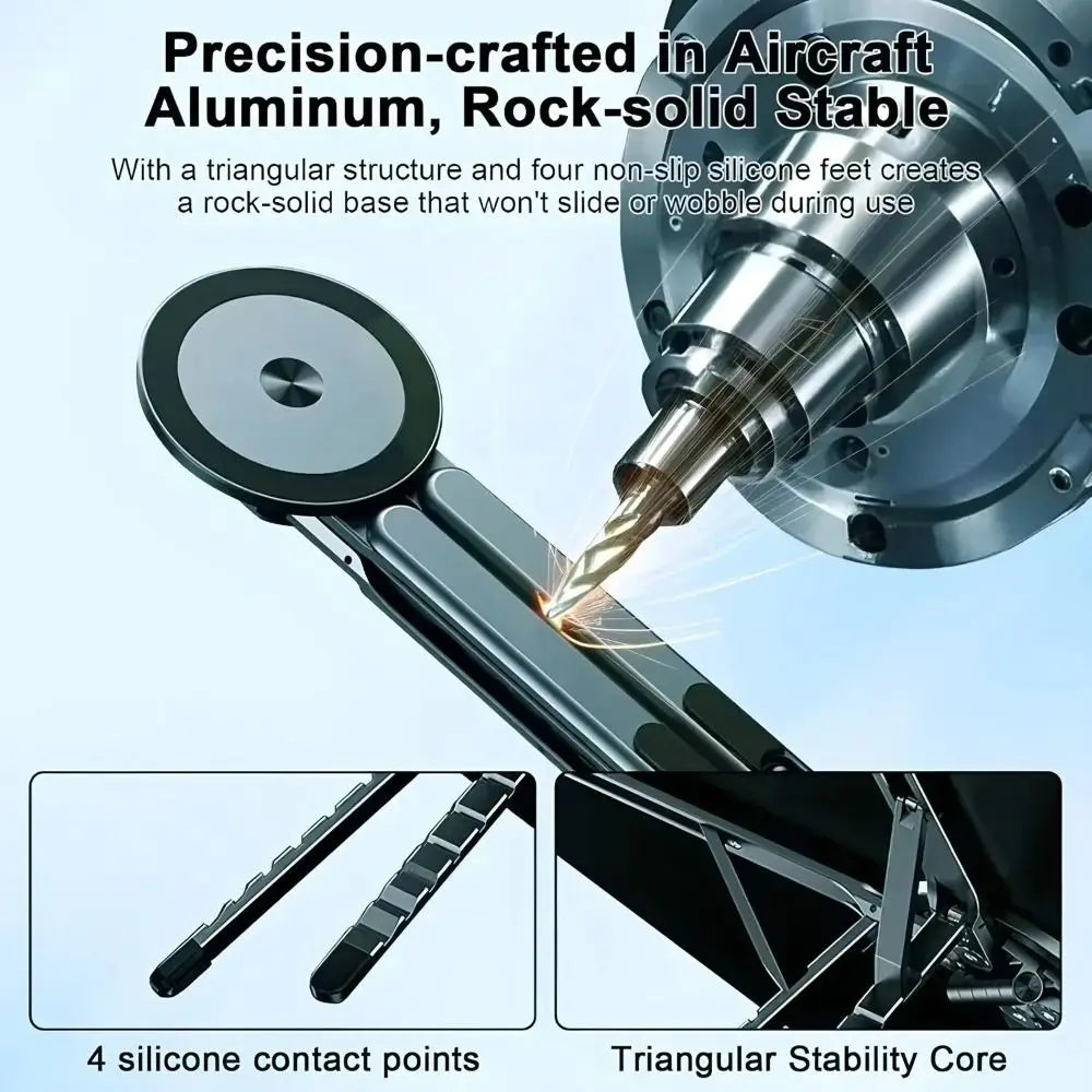 Aluminum Alloy Magnetic Phone & Tablet Stand – Foldable Phone & Tablet Stand Axl