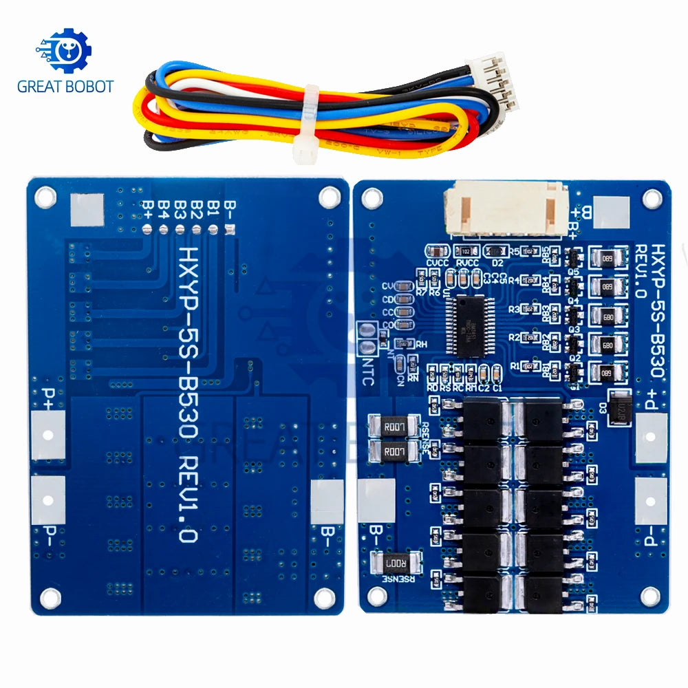 5S 21V 30A/45A BMS Lithium Battery Protection Board with NTC BMS Protection Board Axl