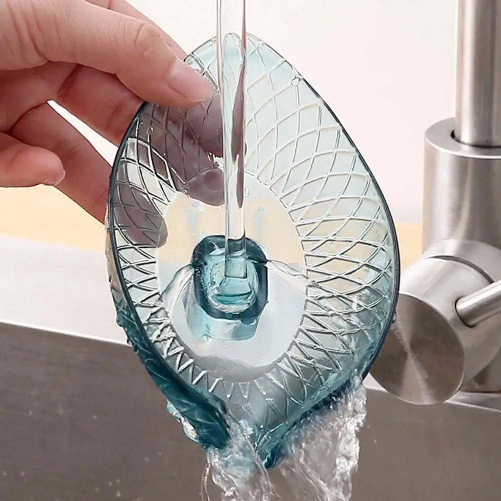 Leaf Shape Soap Dish with Drainage – Bathroom Soap Holder Tray Soap Dish Tray Axl
