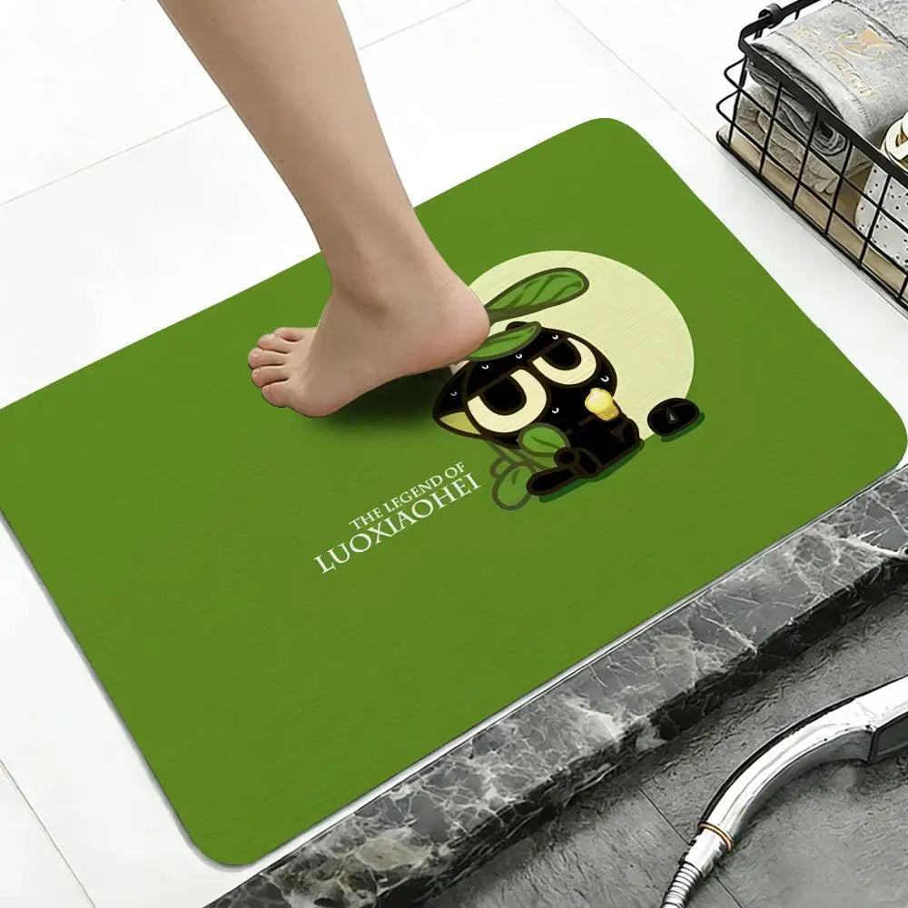 Diatomite Bath Mat – Quick Dry, Anti-Slip, Anime Design Diatomite Bath Mat Axl