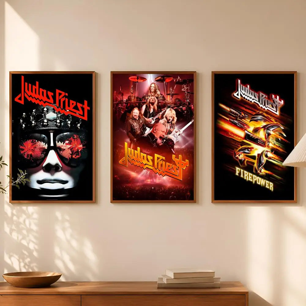Judas Priest Album Poster – Self-Stick HD Waterproof Wall Art Wall Art Poster Axl