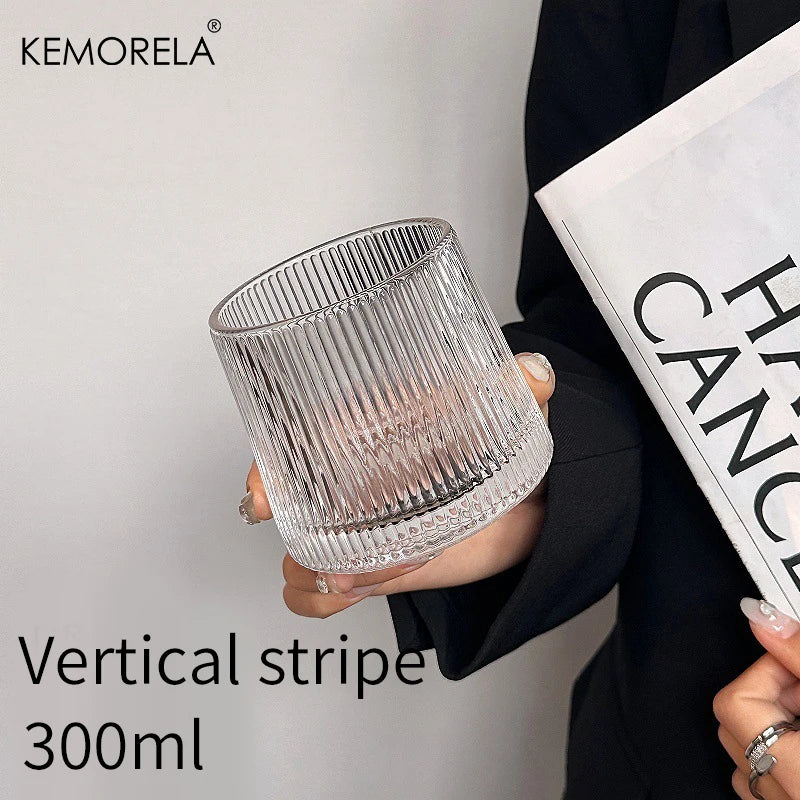 KEMORELA 300ml Retro Glass Cup – Coffee, Whiskey & Cocktails Cocktail Glass Axl C 300ml