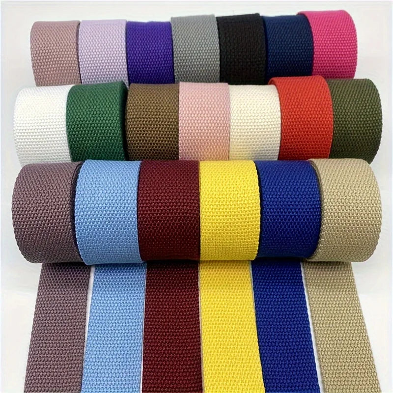 Wide Canvas Webbing Strap – Colorful DIY Ribbon for Bags & Crafts Craft Webbing Strap Axl Gray