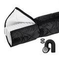 Portable AC Hose Cover – Dustproof Oxford Fabric + 2 Buckle Straps AC Protective Cover Axl zipper Black