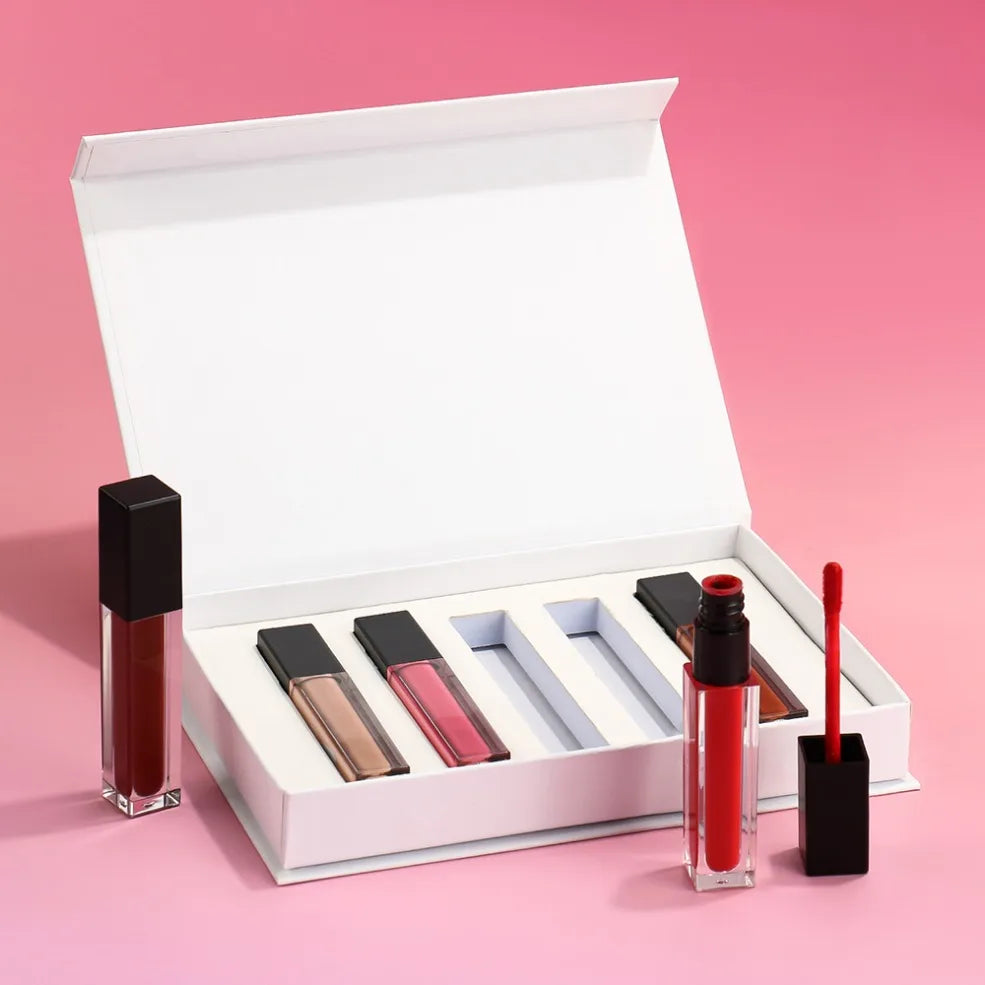Vegan Matte Lip Gloss Kit – 5-Pc Private Label Lipstick Set Matte Lip Gloss Kit Axl