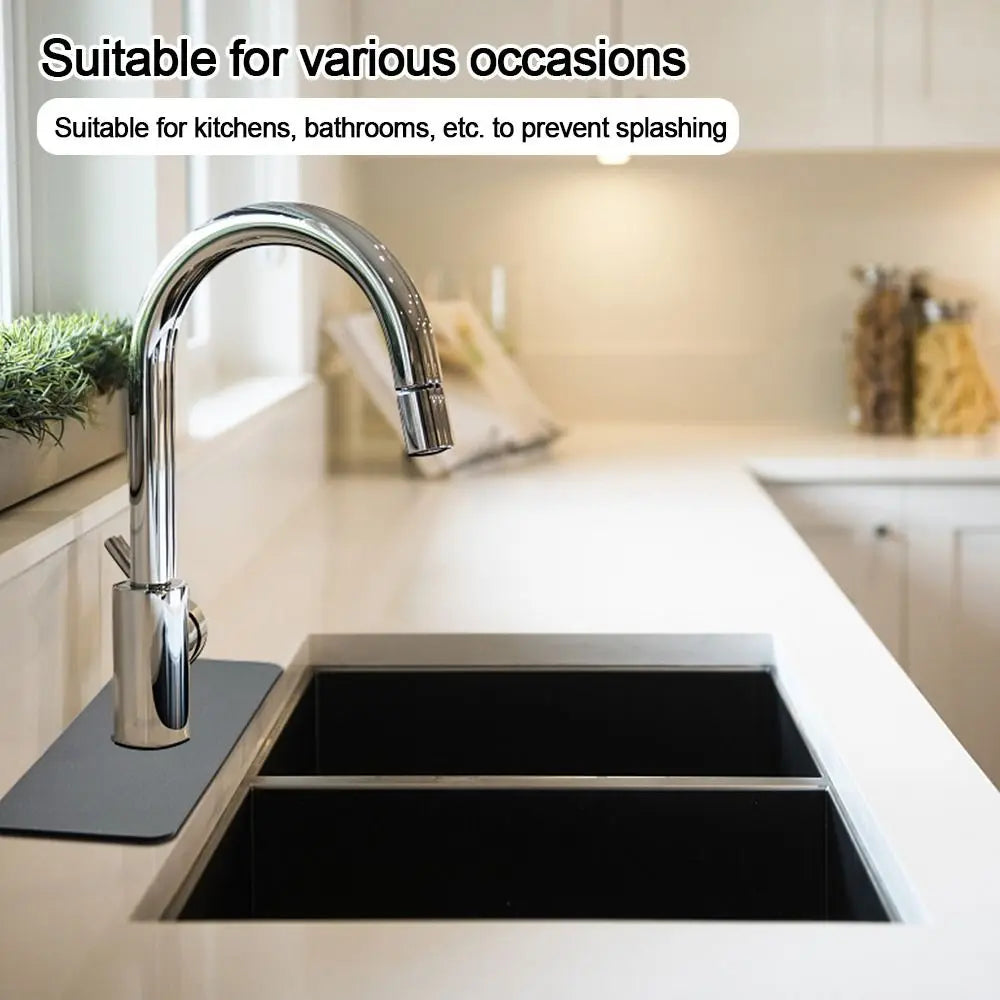 Diatomite Sink Faucet Mat – Absorbent Countertop Drain Pad Sink Faucet Mat Axl