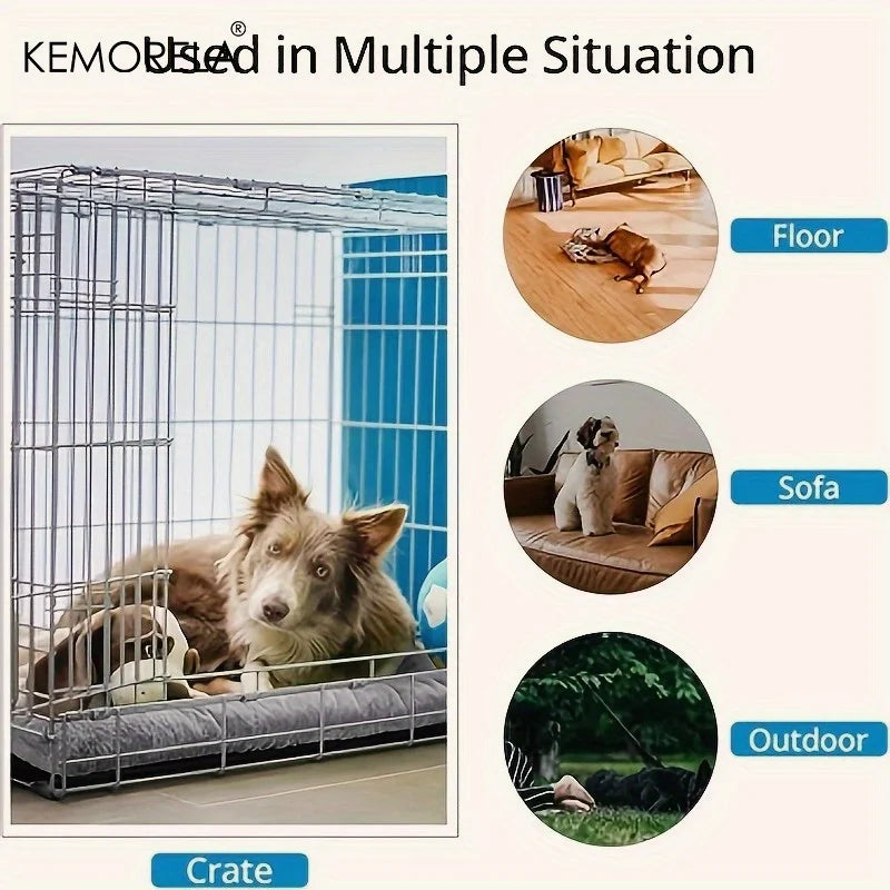 KEMORELA Extra Large Plush Dog Bed – Soft Pet Sofa Crate Mat Plush Dog Bed Axl