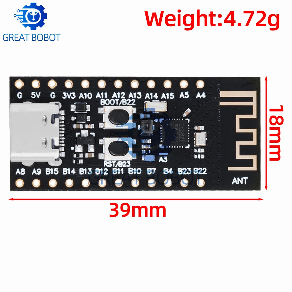 CH573F & CH582F RISC-V BLE 4.2/5.0 Bluetooth Dev Board Development Core Board Axl
