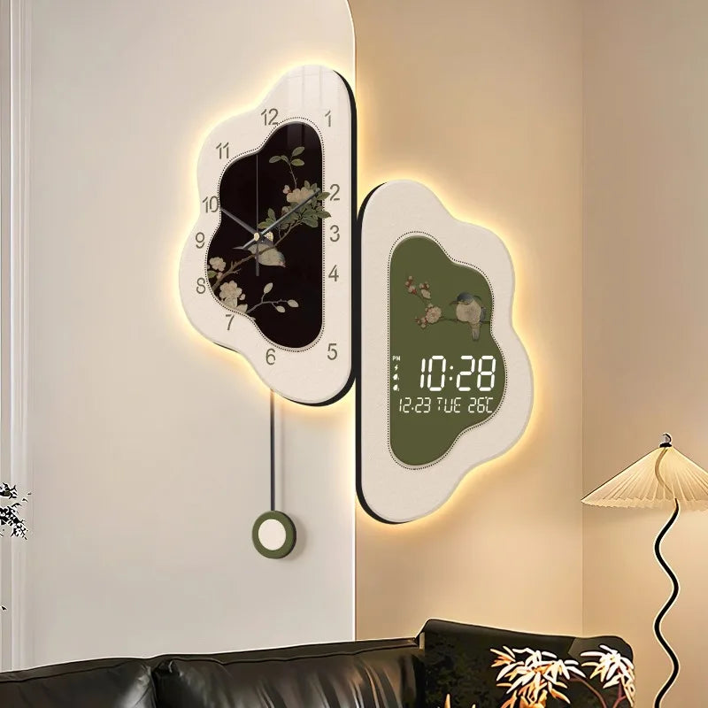 Luxury Double-Sided Wall Clock – Medieval Cloud Design Decorative Wall Clock Axl