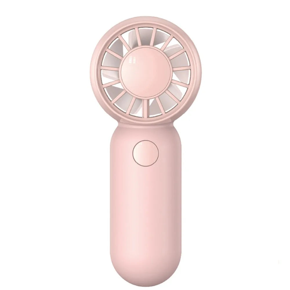 USB Rechargeable Handheld Mini Fan – 3 Speed Portable Travel Fan Handheld Mini Fan Axl Pink