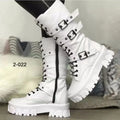 Women's Punk Mid-Calf Knight Boots – Hoof Heel | Sizes 35–43 Women's Boots Axl WHITE 38